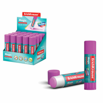 картинка Клей-карандаш ERICH KRAUSE "Magic", 15 г, обесцвечивающийся после высыхания, 4446 от магазина МОЛТИ