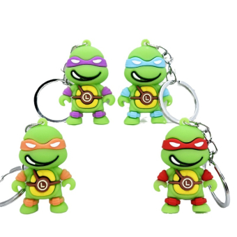 картинка Брелок 728-5-ГЧ Герои Черепашки 5х1,5х3,5см. резиновый от магазина МОЛТИ