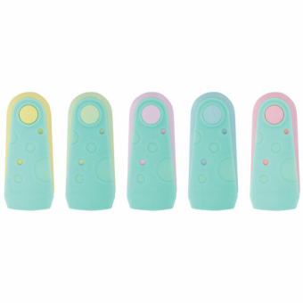 картинка Ластик BRAUBERG "ULTRA PASTEL", 57х24х15 мм, пастельные цвета ассорти, бирюзовый пластиковый держатель, 272688 от магазина МОЛТИ