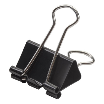 картинка Зажимы для бумаг STAFF "EVERYDAY", КОМПЛЕКТ 12 шт., 25 мм, на 100 листов, черные, картонная коробка, 224607 от магазина МОЛТИ