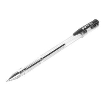 картинка Ручки гелевые STAFF "Basic" GP-789, НАБОР 4 ЦВЕТА, хромированный наконечник, узел 0,5 мм, 142792 от магазина МОЛТИ