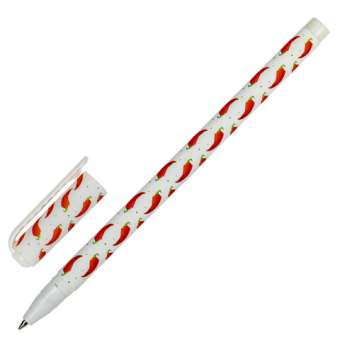картинка Ручка шариковая BRAUBERG SOFT TOUCH STICK "CHILI PEPPER", СИНЯЯ, мягкое покрытие, узел 0,7 мм, 143708 от магазина МОЛТИ