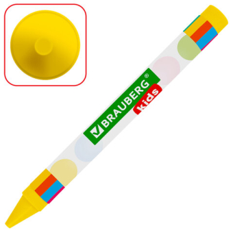 картинка Восковые мелки BRAUBERG KIDS, НАБОР 12 цветов, 271696 от магазина МОЛТИ