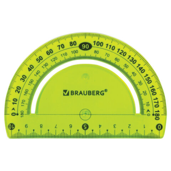 картинка Набор чертежный большой гибкий BRAUBERG "FLEX" (линейка 30 см, треугольник, транспортир), ассорти, 210680 от магазина МОЛТИ