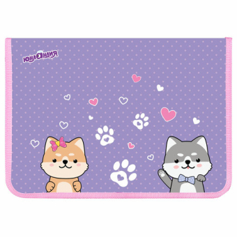 картинка Папка для труда на молнии ЮНЛАНДИЯ А4, 1 отделение, откидная планка, органайзер, "Best fellows", 273392 от магазина МОЛТИ