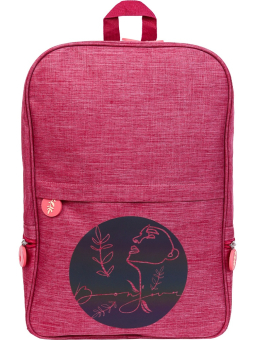 картинка Рюкзак МИНИМАЛИЗМ (РЦ-0847) светоотражающий принт, джинсовая ткань, 42х28,5х12,5 от магазина МОЛТИ