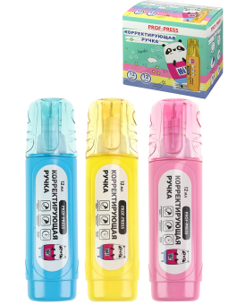 картинка Корректирующая ручка (КЖ-3052) 12 мл, металич. наконечник, цвет ассорти, в шоубоксе, кратно 12 от магазина МОЛТИ