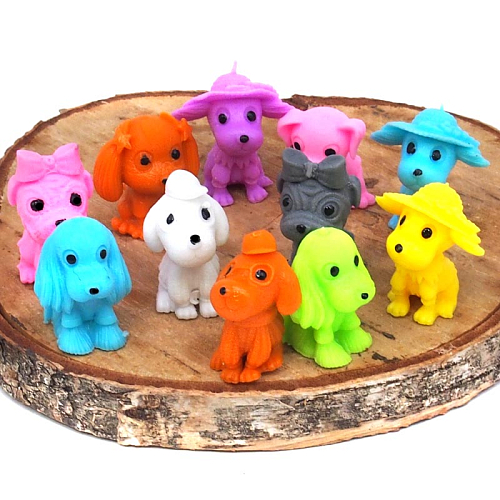 Антистресс-фигурка А279-27-8 (200) Собаки-Модницы 4х2,5х2,5см в и/у резина