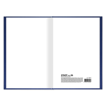 картинка Книга учета 96 л., клетка, твердая, бумвинил, типографский блок, А4 200х290 мм, STAFF, 130214 от магазина МОЛТИ