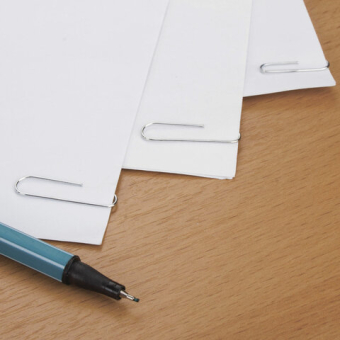 картинка Скрепки BRAUBERG, 28 мм, никелированные, 100 шт., в картонной коробке, Россия, 221523 от магазина МОЛТИ