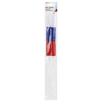 картинка Флаг России ручной 20х30 см, без герба, с флагштоком, BRAUBERG/STAFF, 550181, RU13 от магазина МОЛТИ