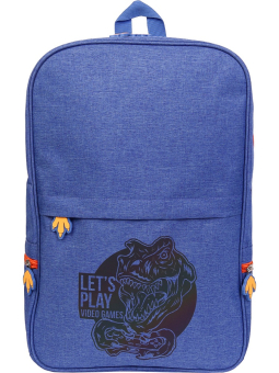 картинка Рюкзак PLAY GAME (РЦ-0846) светоотражающий принт, джинсовая ткань, 42х28,5х12,5 от магазина МОЛТИ