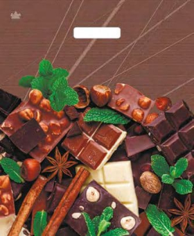 картинка Пакет Шоколадное настроение-пакет вырубной ПВД 450х380х0,060 от магазина МОЛТИ