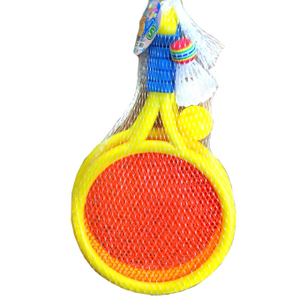 картинка Игра 29-2-11/812 Бадминтон (круг) +шарик+воланчик в сетке 39х(1,5)3х22см пластик от магазина МОЛТИ