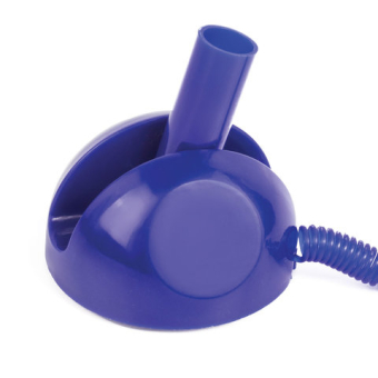 картинка Ручка шариковая настольная BRAUBERG "Стенд-Пен", СИНЯЯ, пружинка, корпус синий, линия 0,5 мм, 140195 от магазина МОЛТИ