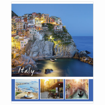 картинка Тетрадь А5, 48 л., BRAUBERG, скоба, линия, обложка картон, МИКС, 403040 от магазина МОЛТИ