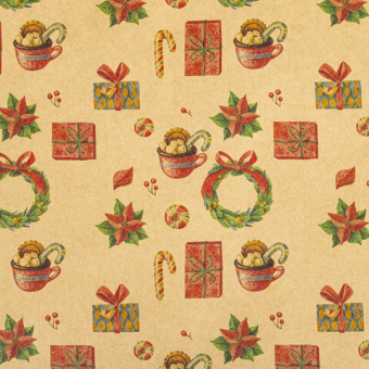 картинка Бумага упаковочная подарочная новогодняя "Christmas Kraft", 70х100 см, 10 дизайнов ассорти, ЗОЛОТАЯ СКАЗКА, 592053 от магазина МОЛТИ