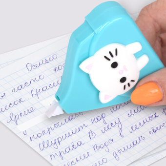 картинка Корректирующая лента BRAUBERG KIDS "Котенок", 5 мм х 6 м, корпус ассорти, блистер, 272494 от магазина МОЛТИ