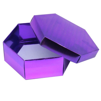 картинка Коробка шестиугольная большая 15,5х5х14см цвет рандом от магазина МОЛТИ