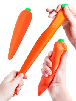 картинка Антистресс ECO-13/ECO-28  морковка-тянучка 16см. от магазина МОЛТИ