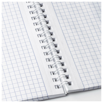 картинка Блокнот А5, 146х206 мм, 60 л., гребень, картон, жесткая подложка, клетка, BRAUBERG, "Гранаты", 114366 от магазина МОЛТИ