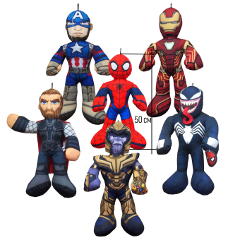 картинка Мягкая игрушка 4233-16 Супер герои большие 50х7х20см микс от магазина МОЛТИ