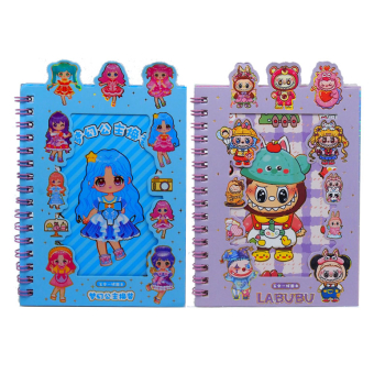 картинка Блокнот XQCC (24)  с наклейками на подвесе 16х0,5х11см клетка  от магазина МОЛТИ