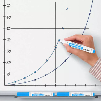 картинка Маркер стираемый для белой доски ГОЛУБОЙ CENTROPEN "Dry-Wipe", круглый наконечник, 2,5 мм, 8559, 5 8559 0167 от магазина МОЛТИ