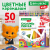 картинка Карандаши цветные BRAUBERG KIDS NEW, 50 цветов, трехгранные, грифель 3 мм, 182004 от магазина МОЛТИ