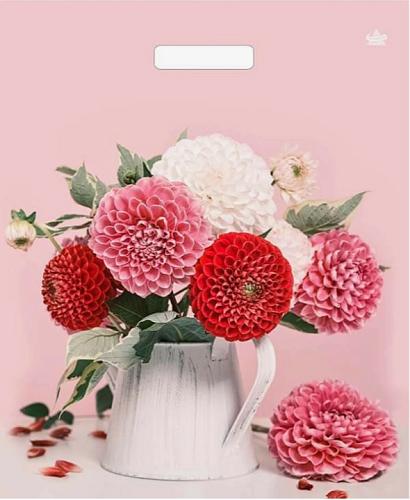 ПР 38х45 60мкм "Розовые георгины"  Глян 500/пак