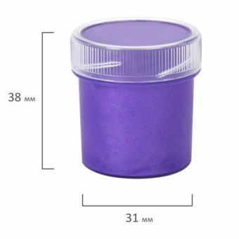 картинка Краски акриловые ПЕРЛАМУТРОВЫЕ для рисования и творчества 12 цветов по 20 мл, BRAUBERG HOBBY, 192436 от магазина МОЛТИ