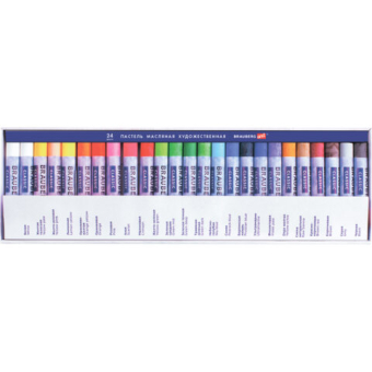 картинка Пастель масляная художественная BRAUBERG ART CLASSIC, 24 цвета, круглое сечение, 181448 от магазина МОЛТИ