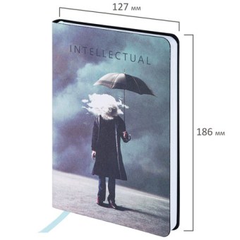 картинка Ежедневник недатированный B6 (127х186 мм), BRAUBERG VISTA, под кожу, гибкий, 136 л., "Spirit", 112117 от магазина МОЛТИ