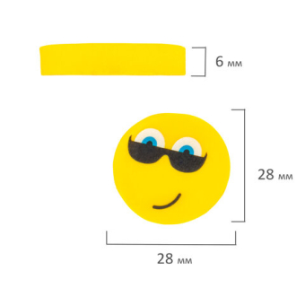 картинка Ластик фигурный ПИФАГОР "Смайлики", 28x28x6 мм, цвет ассорти, 226610 от магазина МОЛТИ