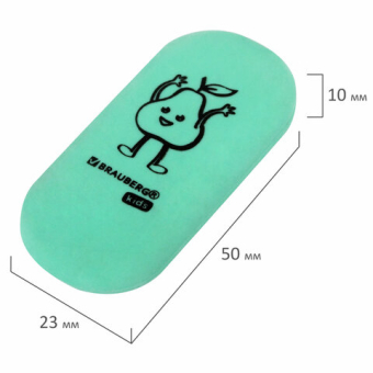 картинка Ластик BRAUBERG KIDS "Fruits", 50х23х10 мм, пастельные цвета ассорти, 272674 от магазина МОЛТИ