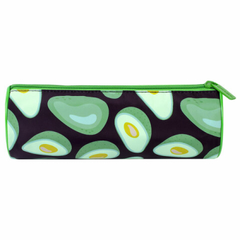картинка Пенал-тубус BRAUBERG, с эффектом SOFT TOUCH, полиэстер, "Black Avocado", 22х8 см, 270061 от магазина МОЛТИ