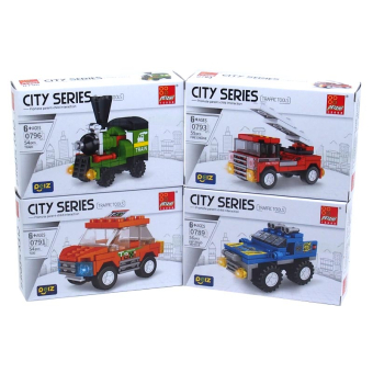 картинка Конструктор 0797 (16) Транспорт 9,5х4х14,5см 6+ РС50+ пластик от магазина МОЛТИ