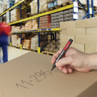 картинка Маркер перманентный BRAUBERG "Contract", ЧЕРНЫЙ, круглый наконечник, 3 мм, 150465 от магазина МОЛТИ