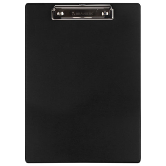 картинка Доска-планшет BRAUBERG "NUMBER ONE" с прижимом А4 (228х318 мм), картон/ПВХ, ЧЕРНАЯ, 232216 от магазина МОЛТИ