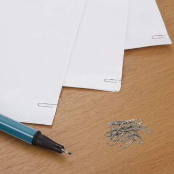 картинка Скрепки STAFF "EVERYDAY", 22 мм, металлические, 100 шт., в картонной коробке, Россия, 220302 от магазина МОЛТИ