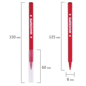 картинка Фломастеры ЮНЛАНДИЯ 24 цвета "КЛАССНЫЕ!", вентилируемый колпачок, ПВХ, 152480 от магазина МОЛТИ