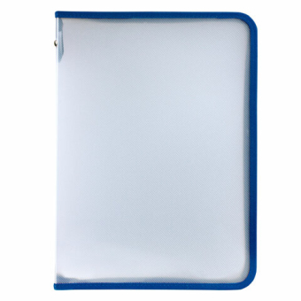 картинка Папка для документов и тетрадей на молнии пластиковая BRAUBERG А4, 320х230 мм, прозрачная, 271713 от магазина МОЛТИ