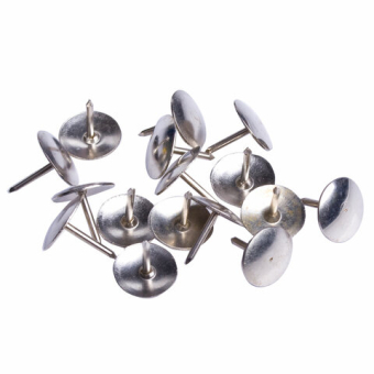 картинка Кнопки канцелярские STAFF "Manager", металлические, никелированные, 10 мм, 50 шт., в картонной коробке, 225286 от магазина МОЛТИ