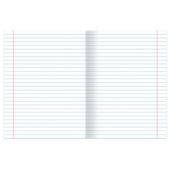 картинка Тетрадь А5, 48 л., BRAUBERG, скоба, линия, обложка картон, МИКС, 403040 от магазина МОЛТИ