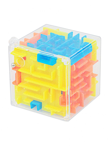 Головоломка куб с лабиринтом 3,8*3,8 см 8938