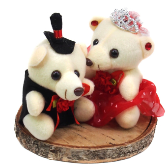 картинка Мягкая игрушка 4233-3 (12) Мишка в одежде 14х7х9см от магазина МОЛТИ