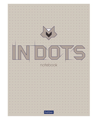 Тетрадь А5 48л. HATBER Premium скоба, в точку, матовая ламинация, бумага 70г/м, In dots, 48Т5лA9