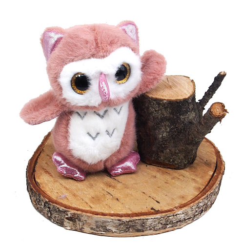 Мягкая игрушка 13-3 Сова на присоске 14,5х6х10см