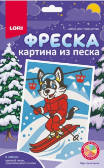 картинка Пз/ф-043/41/40 Фреска из песка "Зимние звери микс" от магазина МОЛТИ