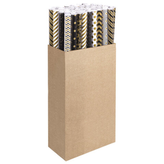 картинка Бумага упаковочная подарочная мелованная "Golden pattern", 70x100 см, 10 дизайнов ассорти, ЗОЛОТАЯ СКАЗКА, 591912 от магазина МОЛТИ